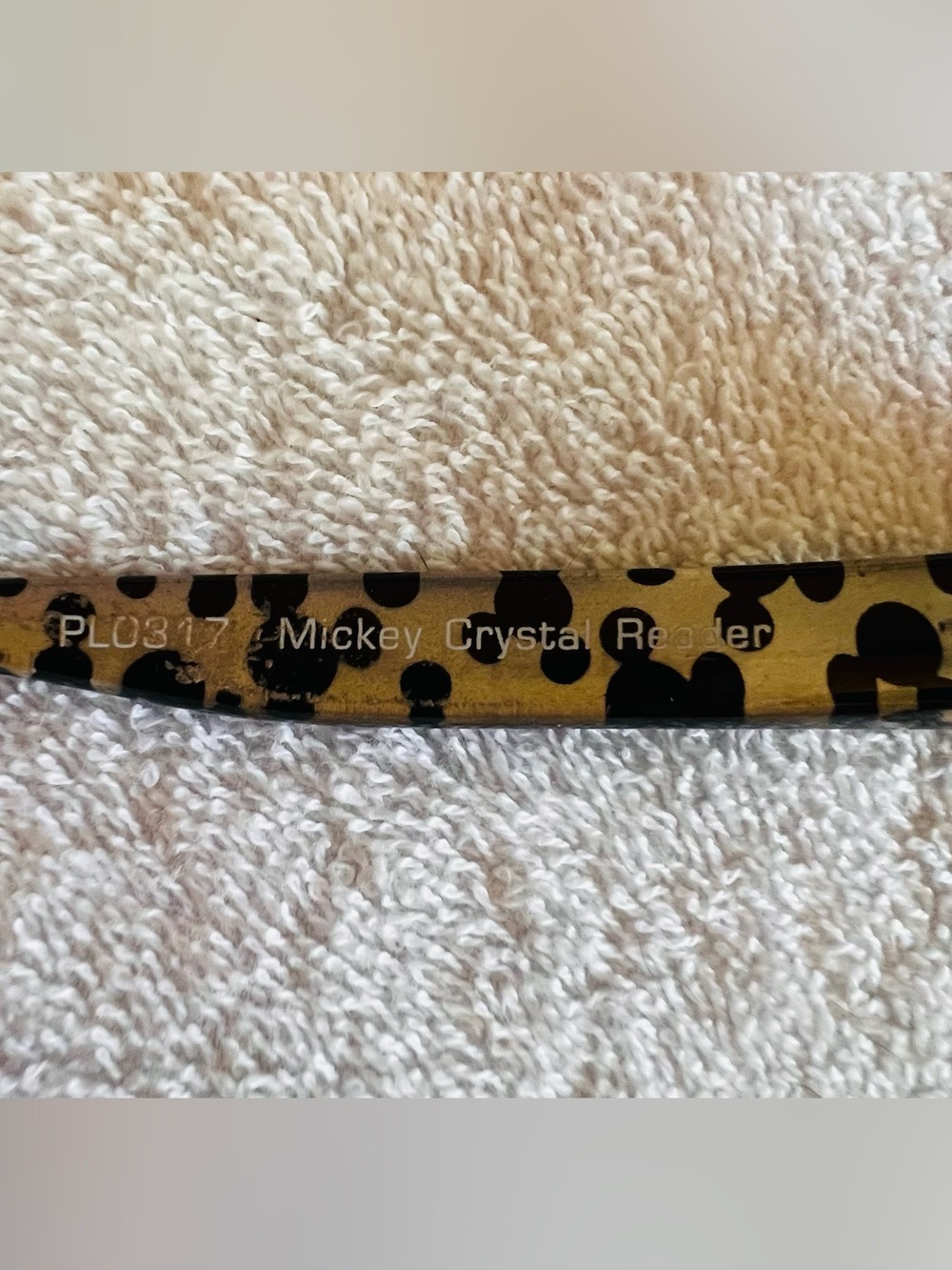 Disney Black Frame Reading Glasses with Gold Tortoiseshell Temples - Picture 4 of 7